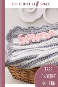 personalized crocheted baby blanket || editor