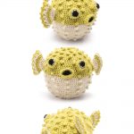 Peter Puffer Crochet Fish x3 mages. Front and side views || thecrochetspace.com