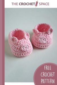 piggy crochet baby booties || editor