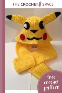 pikachu crocheted scoodie || editor