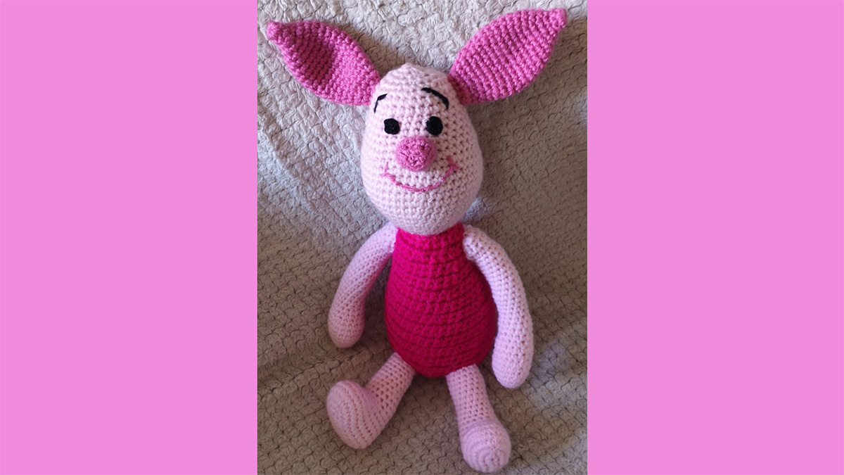 Poohs Crocheted Friend Piglet || thecrochetspace.com