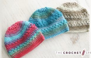 Precious Newborn Crochet Beanie || The Crochet Space