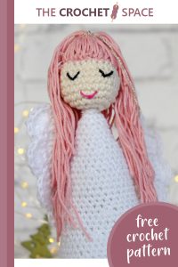 pretty crochet snow angel || editor