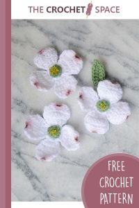 pretty dogwood crochet flowers || editor