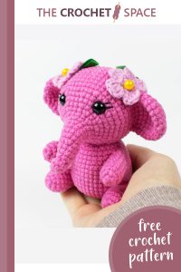 pretty pinky crocheted elephant || editor