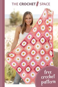 primavera crocheted floral blanket || editor