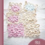 puff crochet flower motif || editor