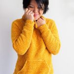 Purely Plush Crochet Sweatshirt. Turtleneck and long sleeves || thecrochetspace.com