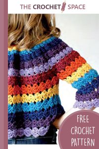 rainbow crocheted cardigan || editor