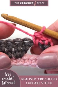 realistic crocheted cupcake stitch || editor