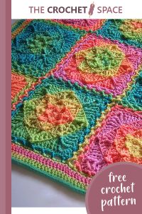 retro illusion crocheted baby blanket || editor