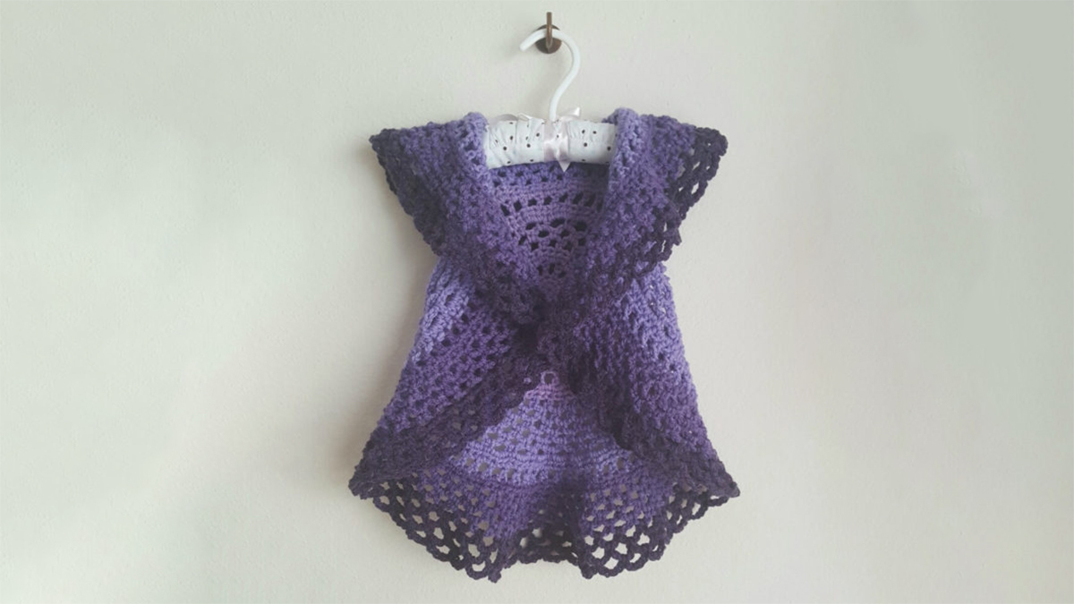 rosie crocheted toddler vest || editor