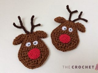 Rudolf Reindeer Crochet Accent || thecrochetspace.com