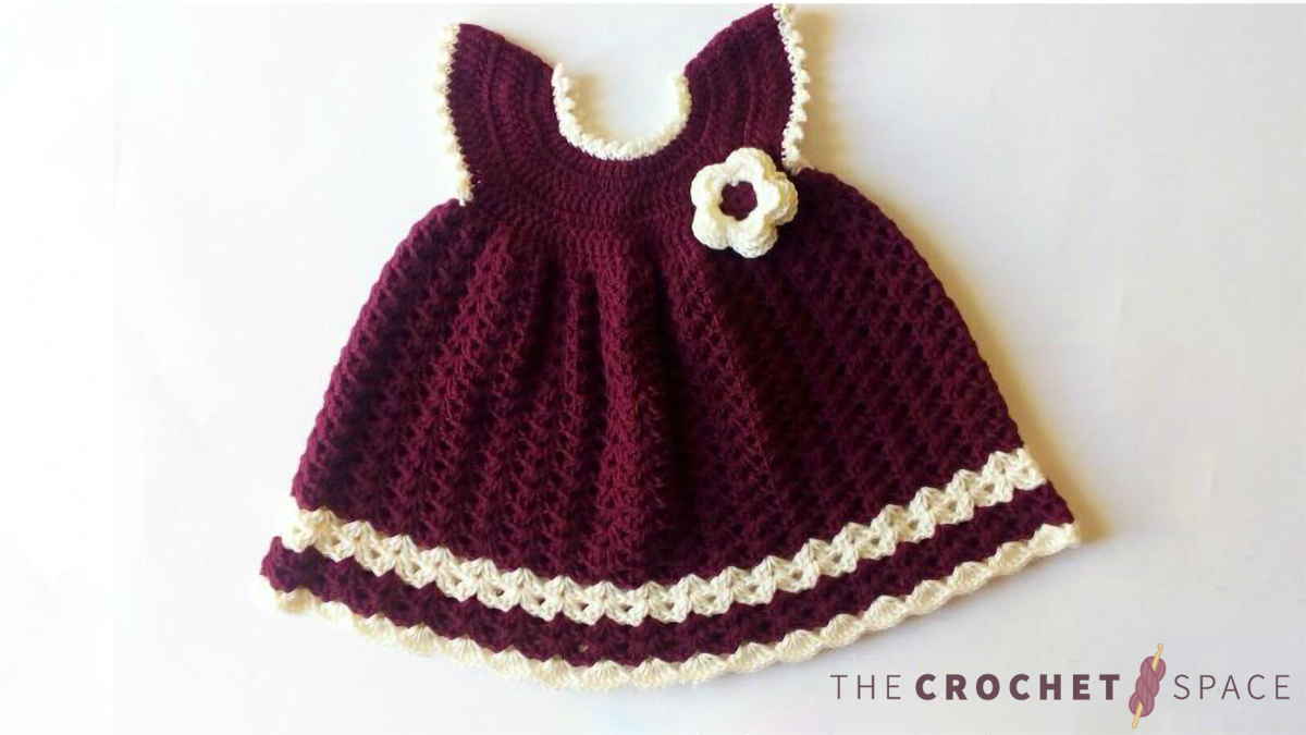 Sara Crochet Baby Dress || thecrochetspace.com