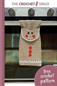 seasonal crochet kitchen towel || https://thecrochetspace.com