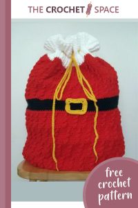 seasonal santa crochet sack || editor