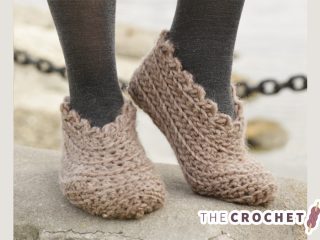 Shifting Sand Crocheted Slippers