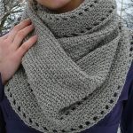 Simple Calm Crocheted Cowl. Turned slightly side on and crafted in grey || thecrochetspace.com