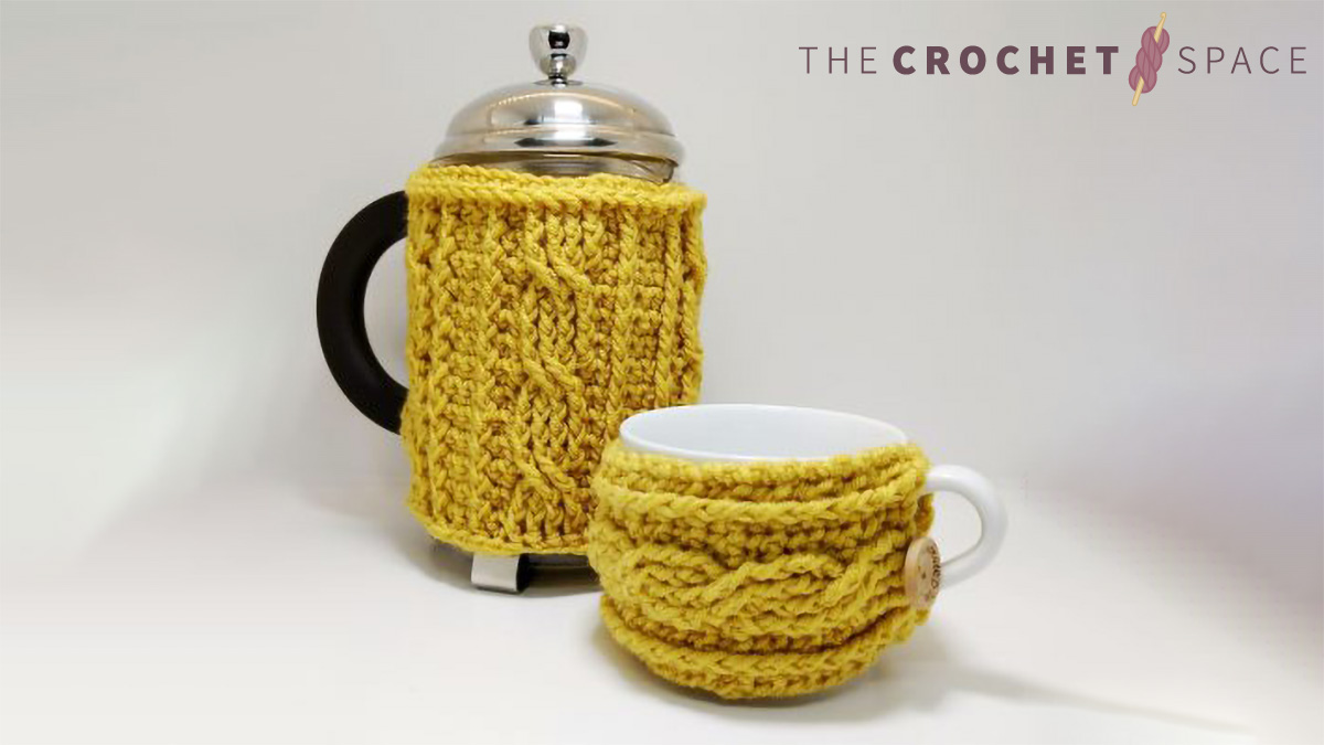 Simple Crochet Cafetiere Warmer || thecrochetspace.com