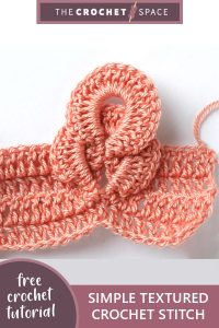 simple textured crochet stitch || editor