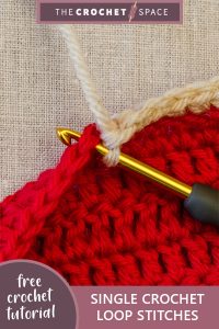 single crochet loop stitches || editor