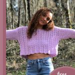 sleeved crochet crop top || editor