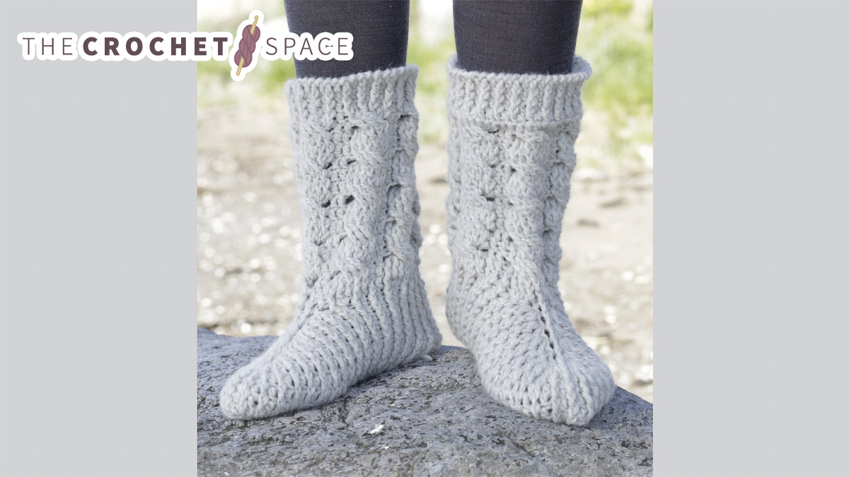 Snowdrift-Crocheted-Socks