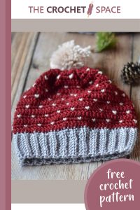 snowfall crocheted slouchy hat || editor