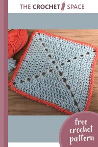 solid granny crochet dishcloth || editor