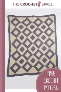 squares crocheted throw || editor