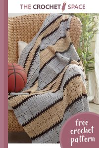 squares ‘n stripes crocheted throw || editor