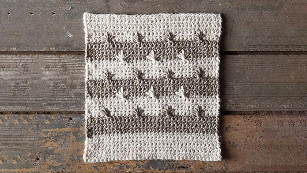 Star Bright Crochet Dishcloth || thecrochetspace.com