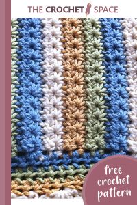 star stitch crocheted baby blanket || editor