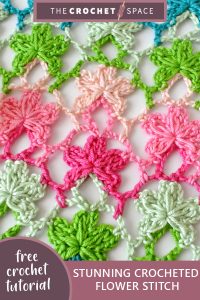 stunning crocheted flower stitch || editor