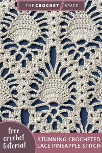 stunning crocheted lace pineapple stitch || editor