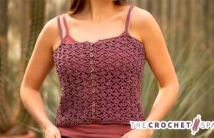 Summer Light Crochet Camisole || The Crochet Space