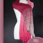 sunburst lace crochet scarf || editor