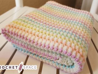 Sunlight Crochet Baby Blanket || thecrochetspace.com