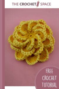 super 3d crocheted flower || editor