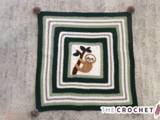 Super Sloth Crochet Blanket || thecrochetspace.com