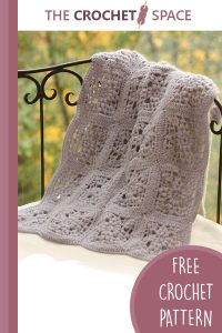 sweet lavender crocheted baby blanket || editor