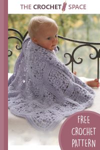 sweet lavender crocheted baby blanket || editor