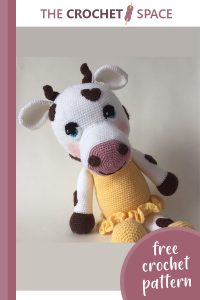 sweetheart crocheted cow || editor
