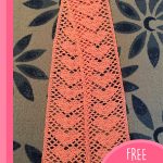 Sweetheart Crocheted Lace Scarf. Very light and lacy orange heart scarf || thecrochetspace.com