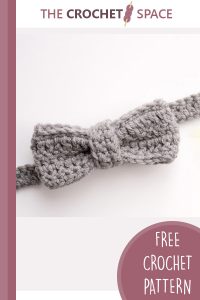 textured crocheted bow tie || editor