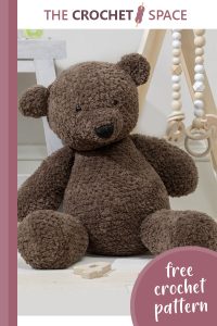theodore crocheted teddy bear || editor