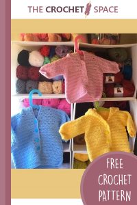 three way crocheted baby sweater || editor