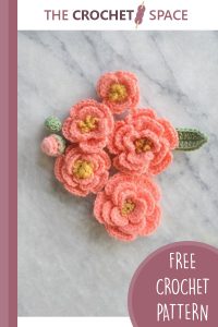 tiny crochet peony flowers || editor