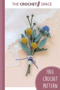 tiny flower crochet bouquet || editor
