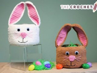 Treatsie Crocheted Bunny Basket || thecrochetspace.com